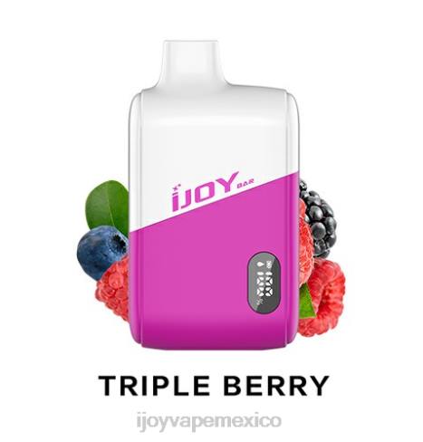 iJOY Bar IC8000 desechable - iJOY Mexico - P62D195 hielo de triple baya