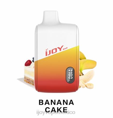 iJOY Bar IC8000 desechable - iJOY vape Monterrey - P62D176 pastel de platano