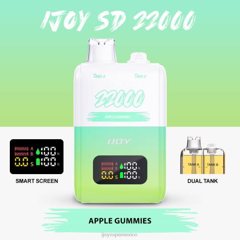 iJOY SD 22000 desechable - iJOY Mexico - P62D145 gomitas de manzana